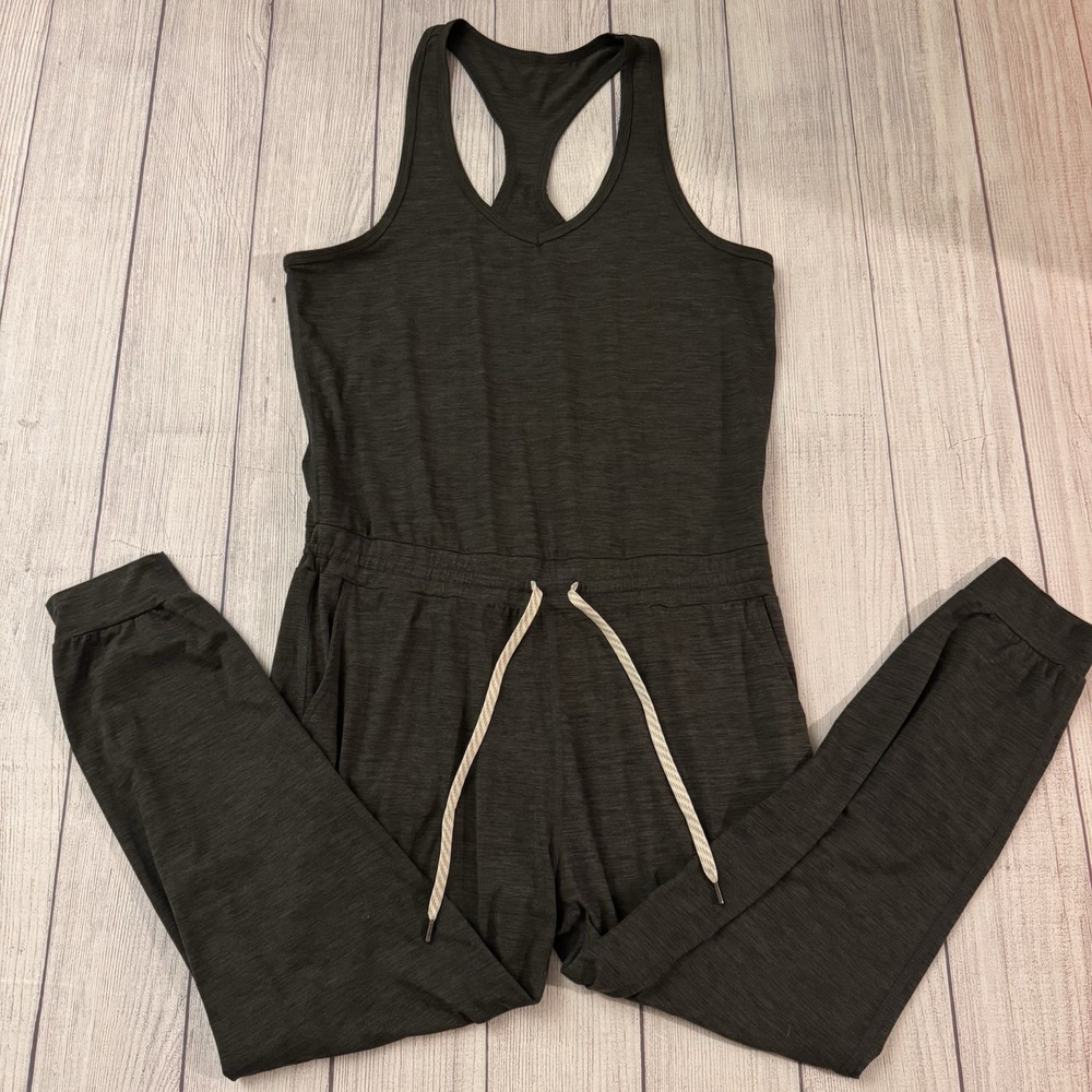 Vuori Lux Racerback Jumpsuit Athletic Performance Jogger Stretch Medium